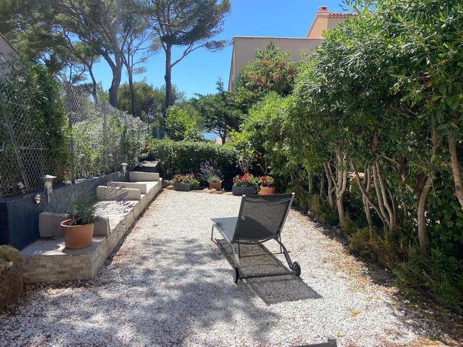 Logement Entier T2 Climatise, Parking Gratuit, Jardin, Plage A 2Min A Pied 滨海萨纳里 外观 照片